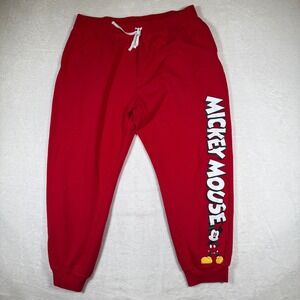 Disney Mickey Mouse Red Jogger Sweatpants Youth XL 15 17